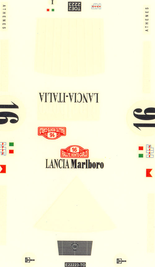 TEAMSLOT decal sheet Lancia Fulvia Marlboro